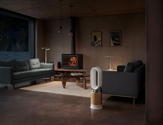 Dyson products in a living room